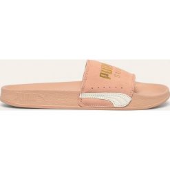Puma - Klapki Leadcat FTR Suede Classic. Czarne klapki damskie Puma, bez wzorów, ze skóry, bez obcasa, na obcasie. Za 169,90 zł.