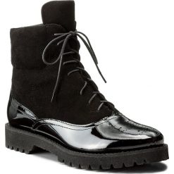 Botki SAGAN - 3009 Czarny Lakier/Czarny Welur. Czarne buty zimowe damskie marki Sagan, z gumy. W wyprzedaży za 259,00 zł.