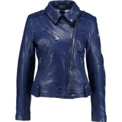 Gipsy FAMOUS Kurtka skórzana atoll blue. Niebieskie kurtki damskie marki Gipsy, xs, z materiału. W wyprzedaży za 503,40 zł.