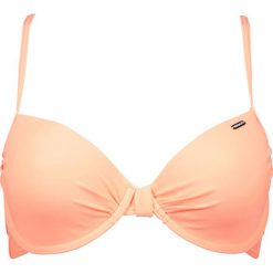 Biustonosz bikini "Sambozola" w kolorze brzoskwiniowym. Pomarańczowe stroje kąpielowe dwuczęściowe damskie marki Brunotti. W wyprzedaży za 65,95 zł.