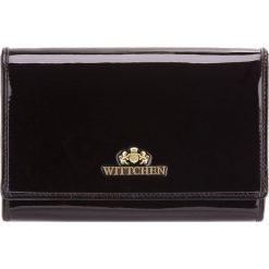 Portmonetka. Czarne portfele damskie Wittchen, bez wzorów, ze skóry. Za 429,90 zł.