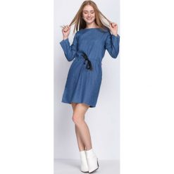 Niebieska Sukienka No Future. Niebieskie sukienki hiszpanki Born2be, l, z jeansu, oversize. Za 54,99 zł.