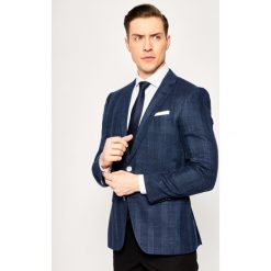 Marynarka Boss Hutsons4 50427219. Niebieskie marynarki męskie Boss, m, bez wzorów, z poliesteru, casualowe. W wyprzedaży za 1309,00 zł.