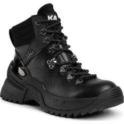 Trapery Karl Lagerfeld KL61530. Czarne buty trekkingowe damskie KARL LAGERFELD, bez obcasa, bez zapięcia. Za 779,00 zł.