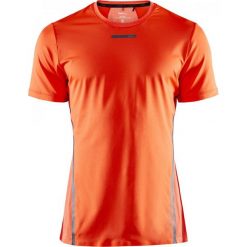 Craft koszulka męska Vent Mesh SS (1908693) L Orange. Pomarańczowe koszulki męskie Craft, m, bez wzorów, z meshu, bez kołnierzyka, z krótkim rękawem, krótkie, do biegania. Za 169,00 zł.