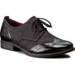 Oxfordy TAMARIS - 1-23202-27 Black 001. Czarne półbuty damskie marki Tamaris, eleganckie, bez obcasa, na obcasie, bez zapięcia. W wyprzedaży za 199,00 zł.