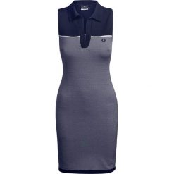 Sukienka NEWLAND Print|Granatowy. Niebieskie sukienki damskie marki Newland, na imprezę, bez wzorów, z dzianiny, eleganckie, polo, bez rękawów, sportowe. W wyprzedaży za 366,00 zł.