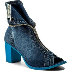 Botki SERGIO BARDI - Camastra SS127294818HB 913. Niebieskie botki damskie na obcasie marki Sergio Bardi, z materiału. W wyprzedaży za 199,00 zł.