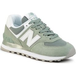 Sneakersy NEW BALANCE - WL574OAD Zielony. Zielone półbuty damskie New Balance, ze skóry. Za 349,00 zł.