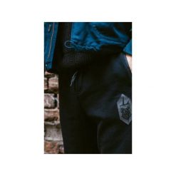Dresy All Black. Czarne spodnie męskie The urban beard, m, bez wzorów, z dresówki. Za 220,00 zł.