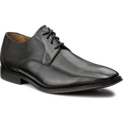 Półbuty CLARKS - Gliman Lace 261276547 Black Leather. Czarne buty wizytowe męskie Clarks, bez wzorów, ze skóry, klasyczne, bez zapięcia. W wyprzedaży za 249,00 zł.