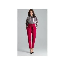 Spodnie L056 Bordo. Czerwone spodnie damskie Lenitif, xl, z gumy. Za 169,00 zł.