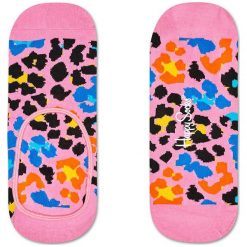 Happy Socks - Skarpetki Leopard. Różowe skarpetki damskie marki Happy Socks. Za 32,90 zł.