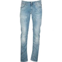 Dżinsy "Grover" - Regular fit - w kolorze błękitnym. Niebieskie jeansy męskie Replay, m, w paski, klasyczne. W wyprzedaży za 263,95 zł.