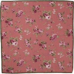 Kwiatowa Elegancka Męska Poszetka -ALTIES- z Zieloną Lamówką POSZALTTANIA0262. Zielone poszetki męskie Alties, bez wzorów, z materiału, eleganckie. Za 16,90 zł.