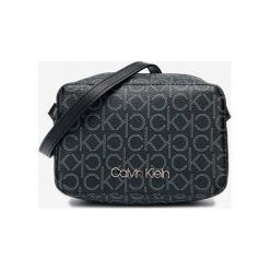 Calvin Klein Monogram Cross body bag Czarny. Czarne torebki klasyczne damskie Calvin Klein, w paski, z materiału, bez dodatków. Za 324,95 zł.