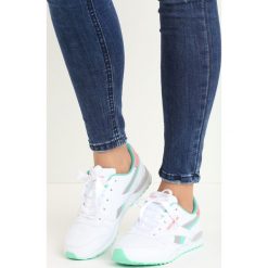 Biało-Miętowe Buty Sportowe Inclination. Białe buty sportowe damskie marki Born2be, z materiału. Za 44,99 zł.