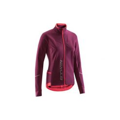 Kurtka na rower 500 damska. Różowe kurtki damskie TRIBAN, xs, bez wzorów, z elastanu, bez kaptura, rowerowe. Za 229,99 zł.