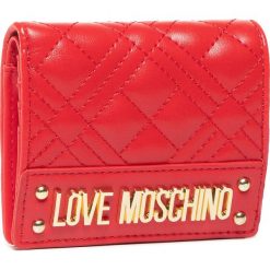 Mały Portfel Damski LOVE MOSCHINO - JC5621PP0AKA0500 Rosso. Czerwone portfele damskie Love Moschino, bez wzorów, ze skóry ekologicznej. W wyprzedaży za 269,00 zł.