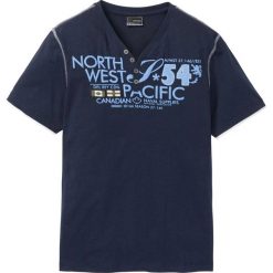 T-shirt 2 w 1 Regular Fit bonprix ciemnoniebieski. Niebieskie koszulki męskie bonprix, s, bez wzorów, bez kołnierzyka, bez rękawów. Za 54,99 zł.