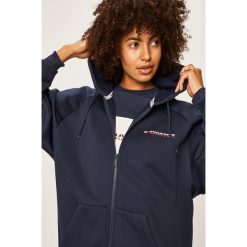 Tommy Sport - Bluza. Niebieskie bluzy sportowe damskie Tommy Sport, s, bez wzorów, z elastanu, bez rękawów, z kapturem. W wyprzedaży za 299,90 zł.