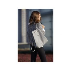 Plecak CITY BAG SZARY. Szare plecaki damskie marki Intensi, z bawełny. Za 149,00 zł.