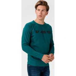 Diesel S-Orestes-Bro Bluza Niebieski Zielony. Niebieskie bluzy męskie Diesel, s, z nadrukiem, z bawełny, bez kołnierzyka, bez rękawów, bez kaptura. Za 430,95 zł.