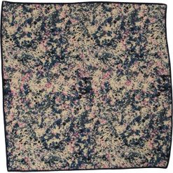 Wzorzysta Elegancka Męska Poszetka -ALTIES- Melanż, Granatowo-Beżowa POSZALTTANIA0246. Niebieskie poszetki męskie Alties, bez wzorów, z materiału, eleganckie. Za 16,90 zł.