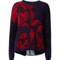 Desigual Damski Sweter lądowy Jers Wonder Blue Depth z 19WWJF81 5149 (Wielkość M). Niebieskie swetry damskie Desigual, m. W wyprzedaży za 235,00 zł.