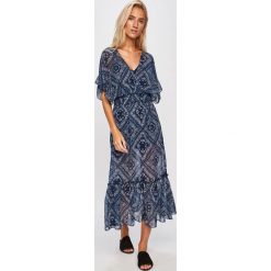 Pepe Jeans - Sukienka Sofia. Niebieskie sukienki damskie Pepe Jeans, s, bez wzorów, z poliesteru, bez kołnierzyka, z krótkim rękawem, krótkie, mini, rozkloszowane. Za 339,90 zł.