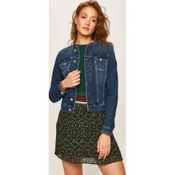 Tommy Jeans - Kurtka. Niebieskie kurtki damskie Tommy Jeans, xs, bez wzorów, z elastanu, krótkie. W wyprzedaży za 399,90 zł.