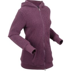 Bluza z polaru "baranek", długi rękaw bonprix czarny bez. Fioletowe bluzy damskie bonprix, bez wzorów, z polaru, z długim rękawem, długie, bez kaptura. Za 129,99 zł.