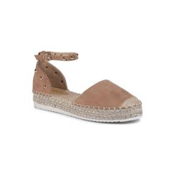DeeZee WSS899-02 Camel. Brązowe espadryle damskie DeeZee, bez wzorów, z materiału, bez obcasa. Za 79,99 zł.