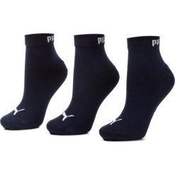 Zestaw 3 par niskich skarpet unisex PUMA - 271080001 Navy 321. Niebieskie skarpetki damskie Puma, bez wzorów, z elastanu. Za 39,00 zł.