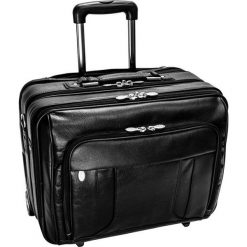 Walizka Podróżna Lasalle 17". Pomarańczowe walizki Mcklein, w paski, ze skóry, eleganckie. Za 1599,00 zł.