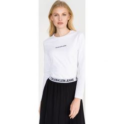 Calvin Klein Koszulka Biały. Białe podkoszulki męskie Calvin Klein, s, z nadrukiem, z elastanu, bez kołnierzyka. Za 256,95 zł.