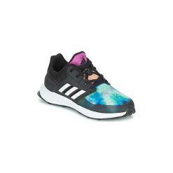Buty do biegania Dziecko adidas RAPIDARUN X K. Czarne buty dziewczęce sportowe Adidas, bez wzorów, bez zapięcia. Za 239,00 zł.
