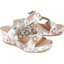 LAURA VITA FACDIAO 26 SL80403-6 blanc, klapki damskie. Koturny damskie LAURA VITA, bez obcasa, na koturnie, bez zapięcia. Za 329,90 zł.
