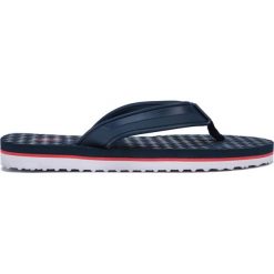 U.S. Polo Assn Simi Japonki Niebieski. Niebieskie klapki męskie w paski, z materiału. Za 111,95 zł.