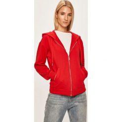 Armani Exchange - Bluza. Czerwone bluzy damskie Armani Exchange, s, bez wzorów, z elastanu, bez rękawów, z kapturem. W wyprzedaży za 399,90 zł.