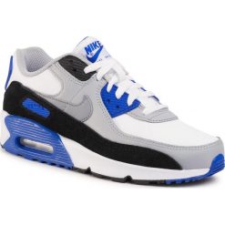 Buty NIKE - Air Max 90 Ltr (Gs) CD6864 103 White/Particle Grey. Białe półbuty damskie Nike, na co dzień, bez wzorów, z zamszu, bez obcasa, bez zapięcia. Za 469,00 zł.