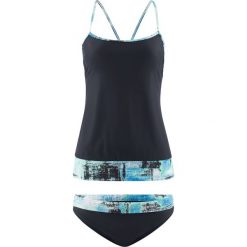 Tankini (2 części) bonprix czarny. Czarne stroje kąpielowe damskie bonprix, bez wzorów. Za 59,99 zł.