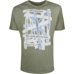 Pepe Jeans T-shirt "Afremov". T-shirty męskie Pepe Jeans, z nadrukiem, z bawełny, z okrągłym kołnierzem. Za 99,00 zł.