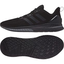 Buty biegowe adidas Questar Tnd M B44799 czarne. Czarne buty sportowe męskie Adidas, z gumy, na sznurówki, do biegania. W wyprzedaży za 349,00 zł.