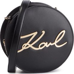 Torebka KARL LAGERFELD - 91KW3061 Black/Gold. Czarne listonoszki damskie marki KARL LAGERFELD, na co dzień, bez wzorów, ze skóry, bez dodatków. Za 1139,00 zł.
