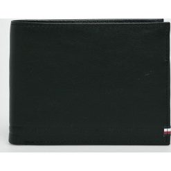 Tommy Hilfiger - Portfel skórzany. Czarne portfele męskie TOMMY HILFIGER, z materiału. Za 299,90 zł.