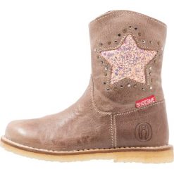 Botki damskie lity: Shoesme Botki kowbojki i motocyklowe taupe
