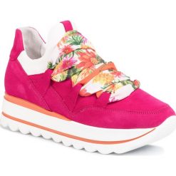 Sneakersy GABOR - 43.411.14 Fuxia/Weiss/Multi. Różowe półbuty damskie Gabor, ze skóry. Za 579,00 zł.