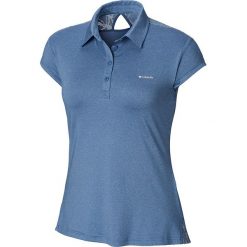 Koszulka funkcyjna "Peak to Point" w kolorze niebieskim. Niebieskie koszulki damskie Columbia, s, z materiału, polo. W wyprzedaży za 109,95 zł.