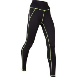 Legginsy sportowe shaping, długie LEVEL1 bonprix czarno-żółty neonowy. Czarne legginsy sportowe damskie bonprix, na fitness i siłownię. Za 54,99 zł.